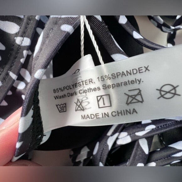 Yonique Tankini Tops for Women No Bottom Flowy Bathing Suit V Neck Swim Top S. - Picture 11 of 11